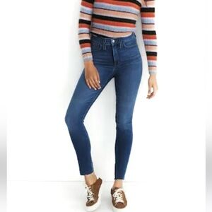 Madewell Women's 10” High Rise Roadtripper Dark Blue Skinny Jeans